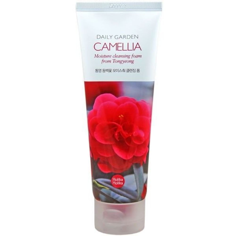 Пенка для умывания с камелией HOLIKA HOLIKA Daily Garden Camelia Moisture Cleansing Foam 120 мл