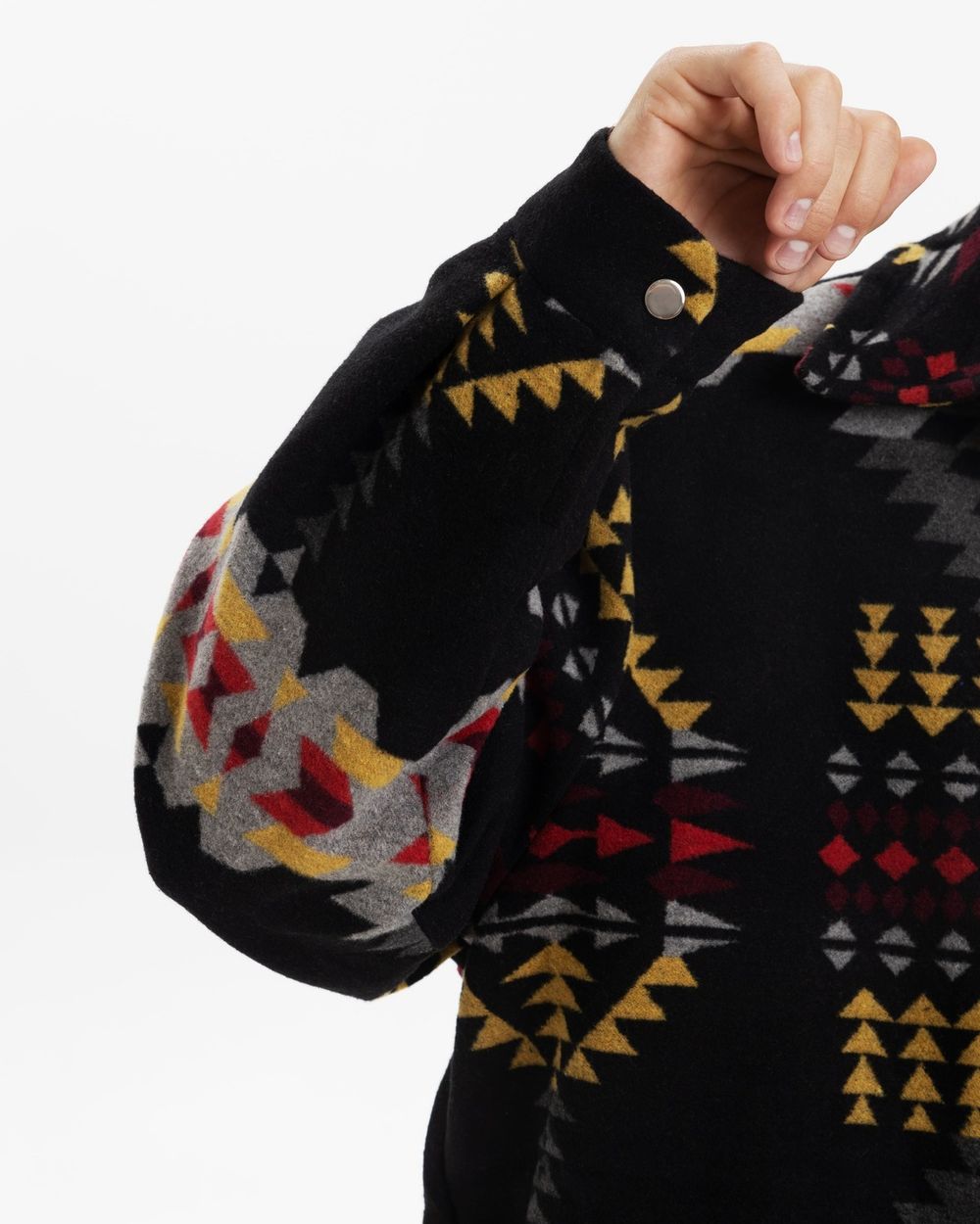 Рубашка Kefirmaykifer оверсайз Этно черная