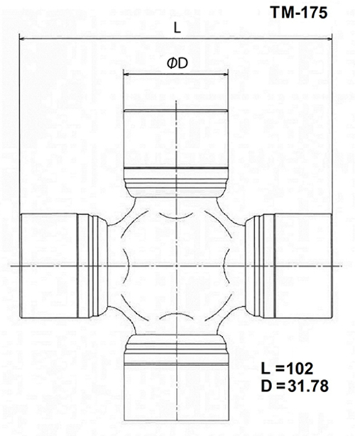 Крестовина карданного вала TOYO TM175