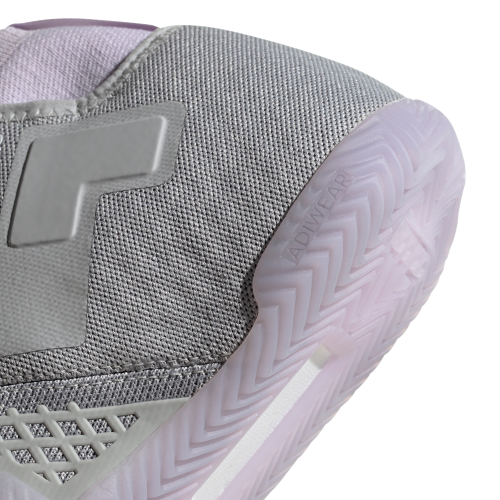 Женские Кроссовки теннисные Adidas Stycon Laceless W - grey two/cloud whie/purple tint