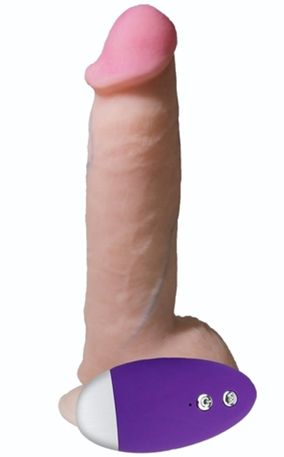 Телесный вибромассажёр-реалистик REAL Next №27 - 20 см. (Цвет: телесный)