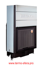 Каминная топка Экокамин ВЕГА 800 B принтинг черный шамот