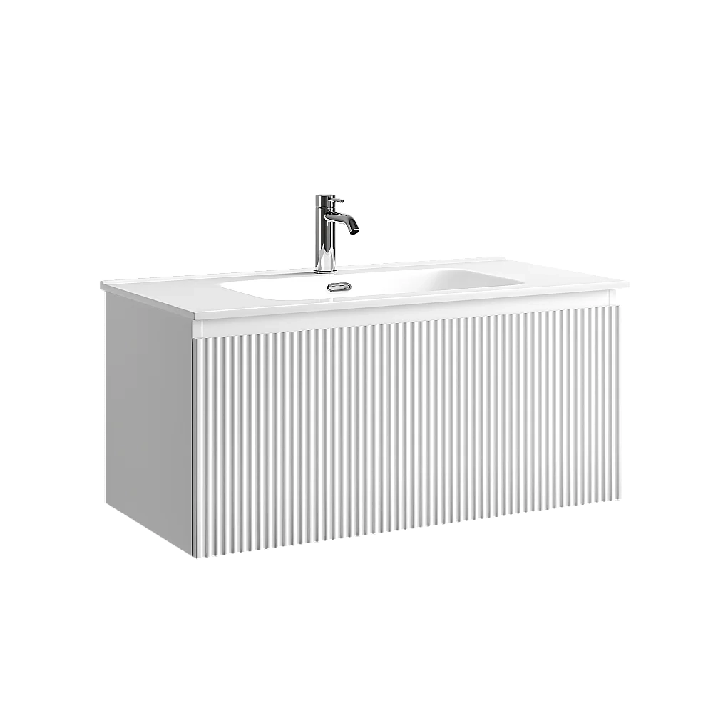 Тумба с раковиной Sancos Snob R 1.0 SNR1.090W/CN7002 Bianco