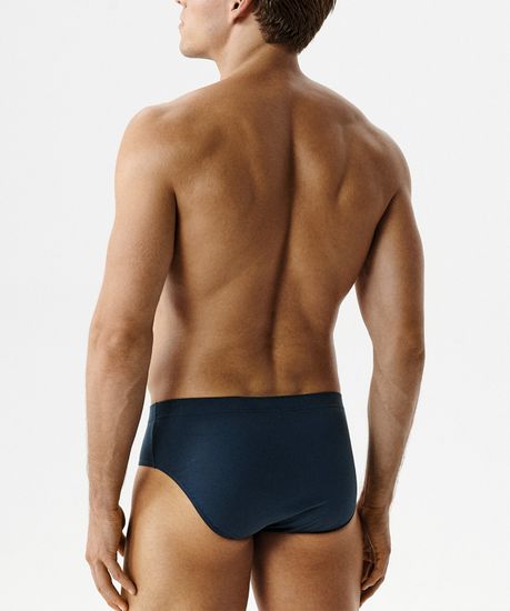 Мужские трусы (2шт) слипы классика Atlantic 2RMP-006, хлопок, сине-зеленый + зеленый