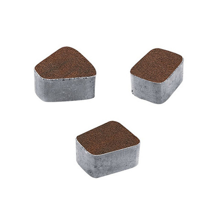 Тротуарная плитка КЛАССИКО (круг) - Листопад гранит Клинкер, комплект из 3 видов плит