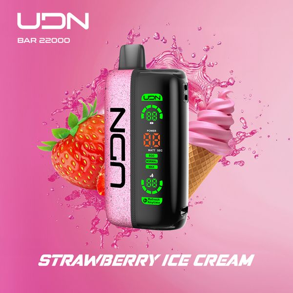 Купить Одноразовый Pod UDN BAR - Strawberry Ice Cream (22000 затяжек)