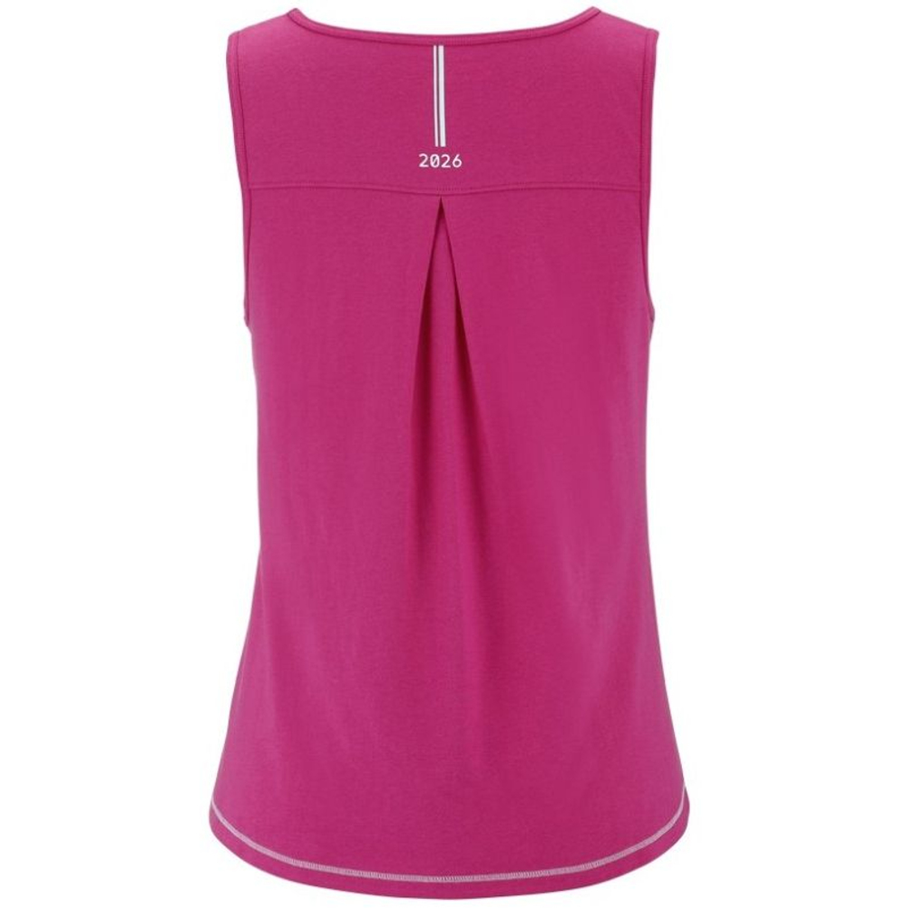 Женский топ теннисный Babolat Exercise Cotton Tank - peacock pink