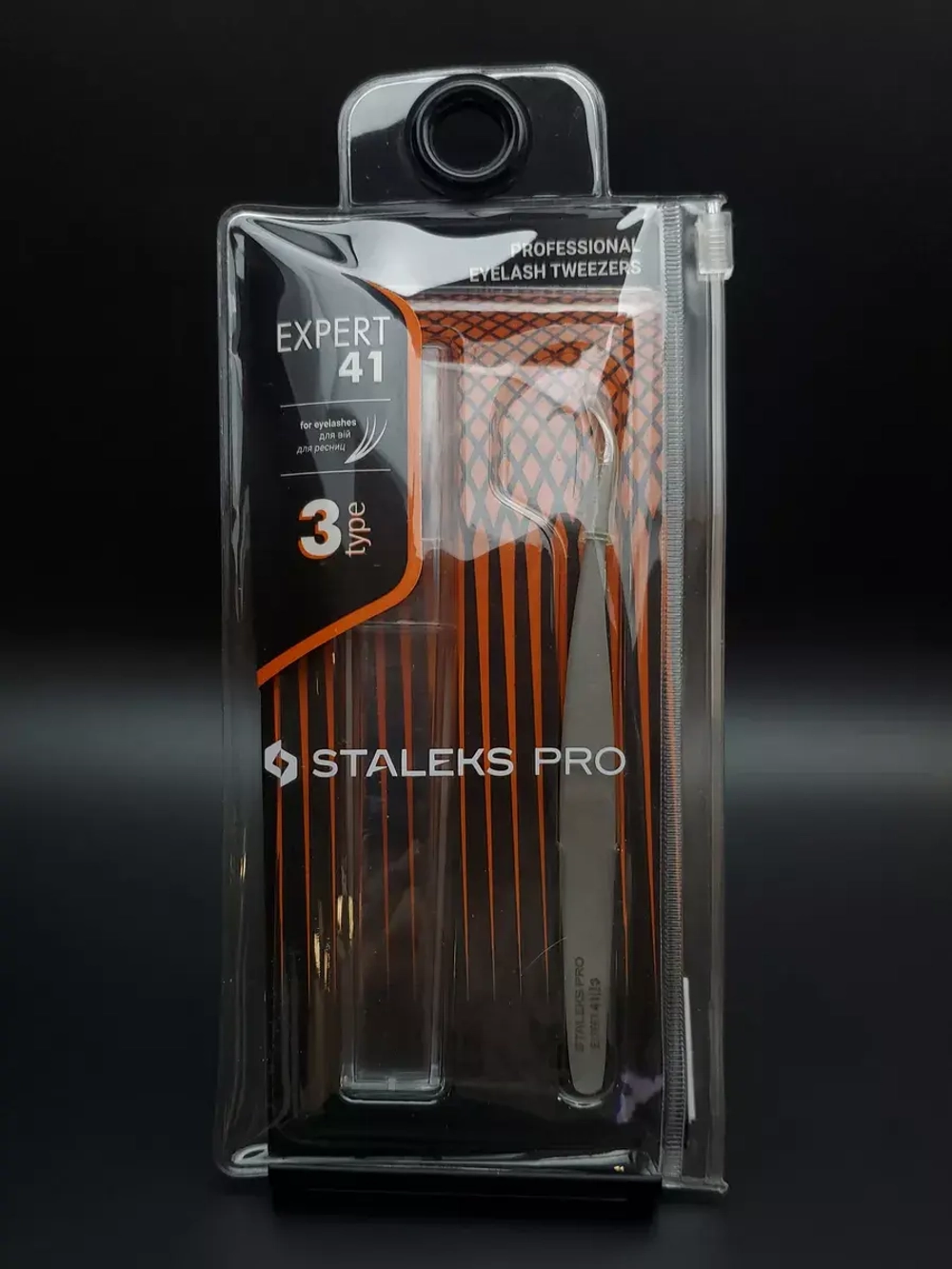 Пинцет для ресниц Staleks Pro Expert 41 Type 3