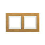 Рамка из натурального дерева, "Avanti", беленый дуб, 2 поста (4 мод.)