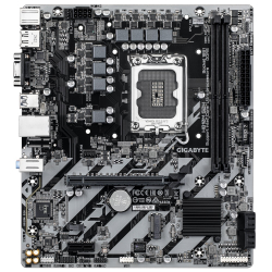 Материнская плата Gigabyte H810M S2H (Socket 1851, IntelH810, 2xDDR5-6400, mATX D-SUB+HDMI+DP, 1xPCI-Ex16, 1xPCI-Ex1, 4xSATA3(RAID 0 / 1 / 5 / 10), 1xM.2, 8Ch Audio, GLan, (5+2)xUSB2.0, (1+2)xUSB3.2, (0+1)xUSB Type-C)