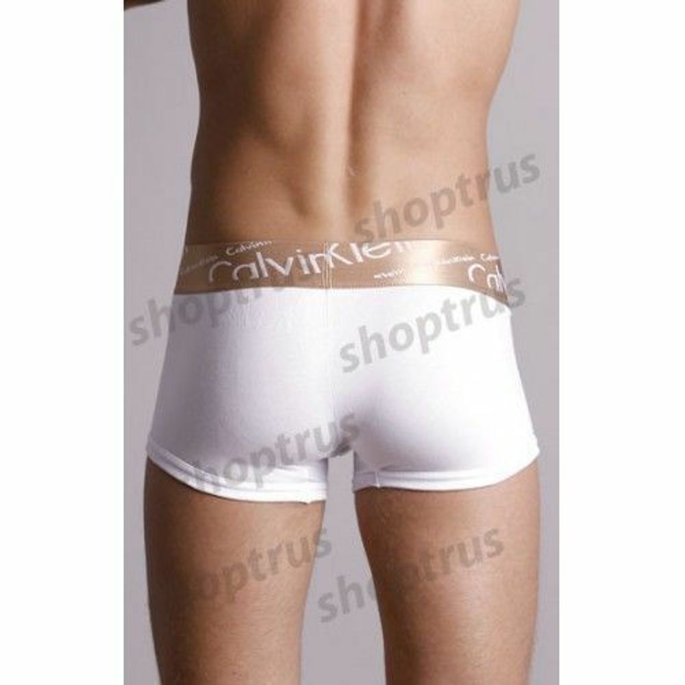 Мужские трусы хипсы белые Calvin Klein Boxer Steel White