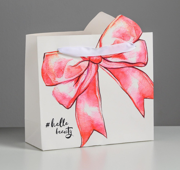 Пакет подарочный «Подарок», 25 × 26 × 10 см