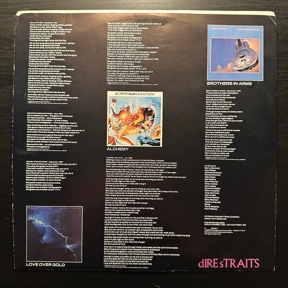 Dire Straits - Money For Nothing (США 1986г.)