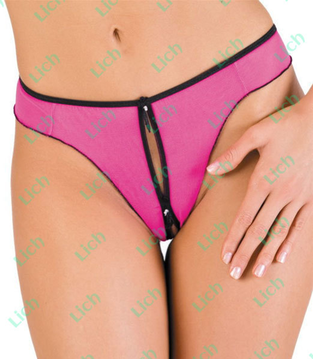 Яркие трусики-стринг из сеточки