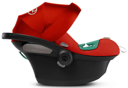 Коляска Cybex Balios S Lux TPE complete Aton S2 Hibiscus Red 3 в 1 Stormy Blue с дождевиками