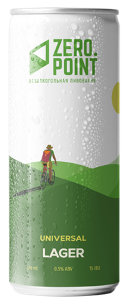 Пиво Зиро Пойнт Юниверсл / Zero Point Universal 0.33л - 20шт