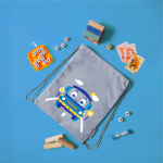 Мешок в садик 33х40, Машинка (серый)