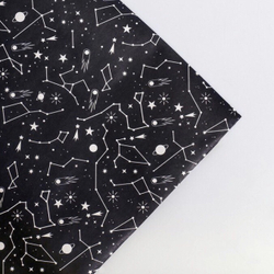 Подарочная крафт бумага "Космос" лист 70х100 см