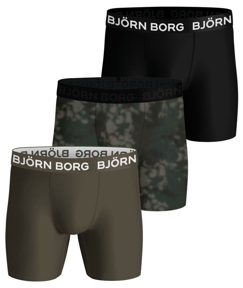 Мужские спортивные боксеры Björn Borg Performance Boxer 3P - разноцветный