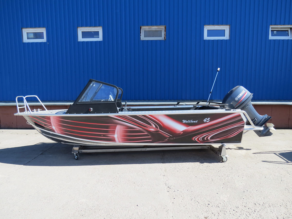 Катер-лодка алюминиевая WELLBOAT 45i