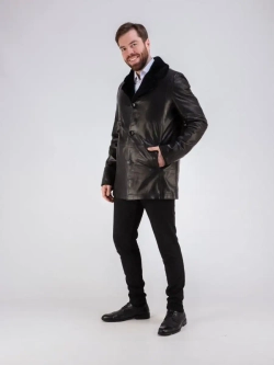 Дубленка мужская натуральная с мехом куртка зимняя Турция