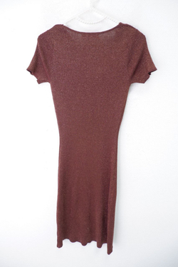 Платье Zarina коричневое 42 размер