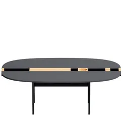 Журнальный столик Between L, 105х64х37 см, черный ясень