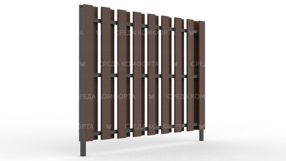Деревянный забор ZBR0003