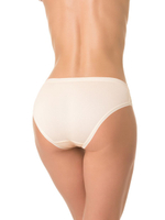 Бамбуковые трусики-слипы со вставками из цветочного кружева (Размер: M) (Цвет: темно-синий)