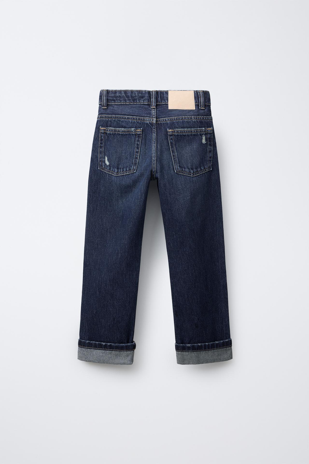 ZARA ДЖИНСЫ ПРЯМОГО КРОЯ, СИНИЙ