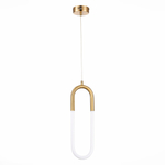 SL1579.303.01 Подвес ST-Luce Латунь/Латунь, Белый LED 1*14W 3000K MOFISTO