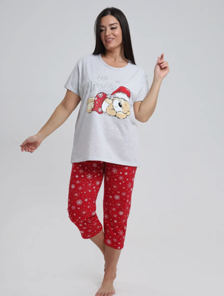 Пижама х/б бриджи+футболка УБФ0037