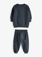 Лонгслив и джоггеры в комплекте для мальчика Next 609-514, Темно-серый