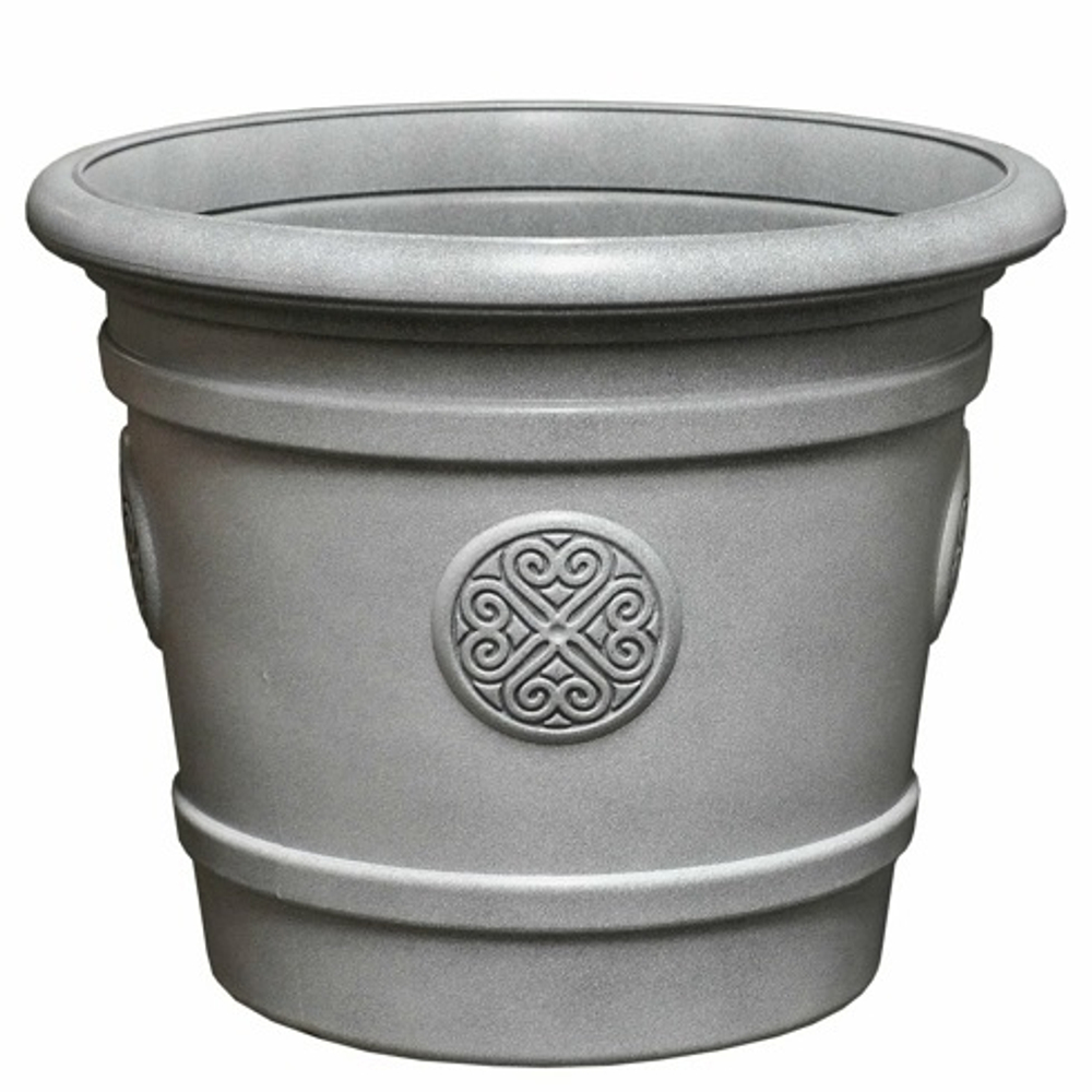 Горшок-кашпо для цветов "Medallion" 80л графит