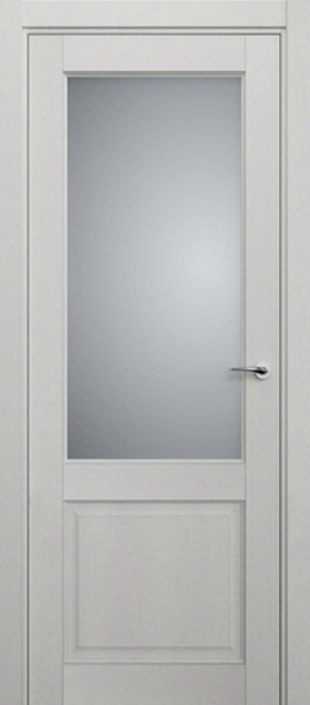 Межкомнатная дверь Статус 521 Сатинато белое Дуб белый