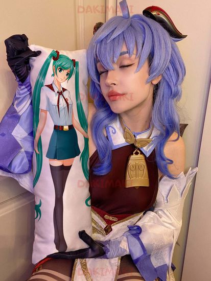 Мини дакимакура Мику из Бесконечное лето арт. M0810, 60х20 см