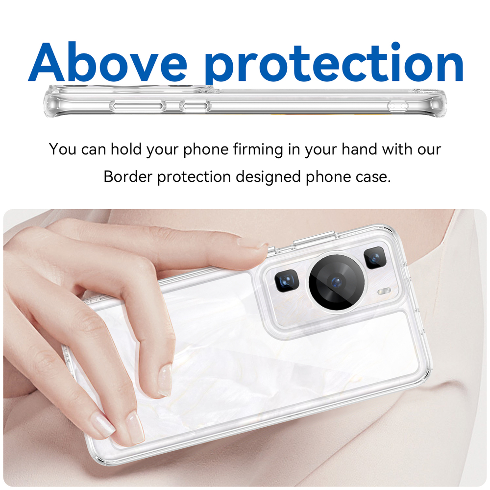 Усиленный чехол с мягкими рамками для Huawei P60 и P60 Pro, увеличенные защитные свойства