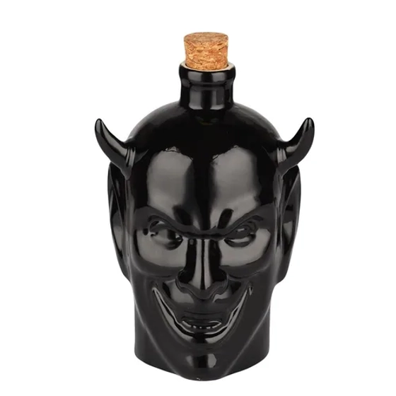 Бутылка графин 0,67 л "Damn Black" керамика с пробкой d 11,5 см h17 см B'Guys P.L.- Barbossa