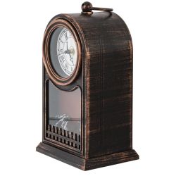 GAEM Часы настольные декоративные, L14,5 W11,5 H30 см, (USB, 2xLR14 не прилаг.)