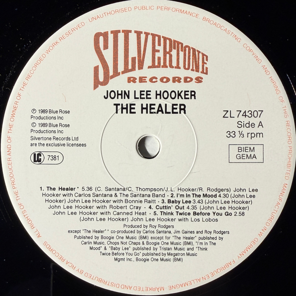 John Lee Hooker - The Healer (Европа 1989г.)