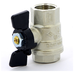 Кран BUGATTI ВВ 1/2" бабочка OREGON серия 302, полный проход