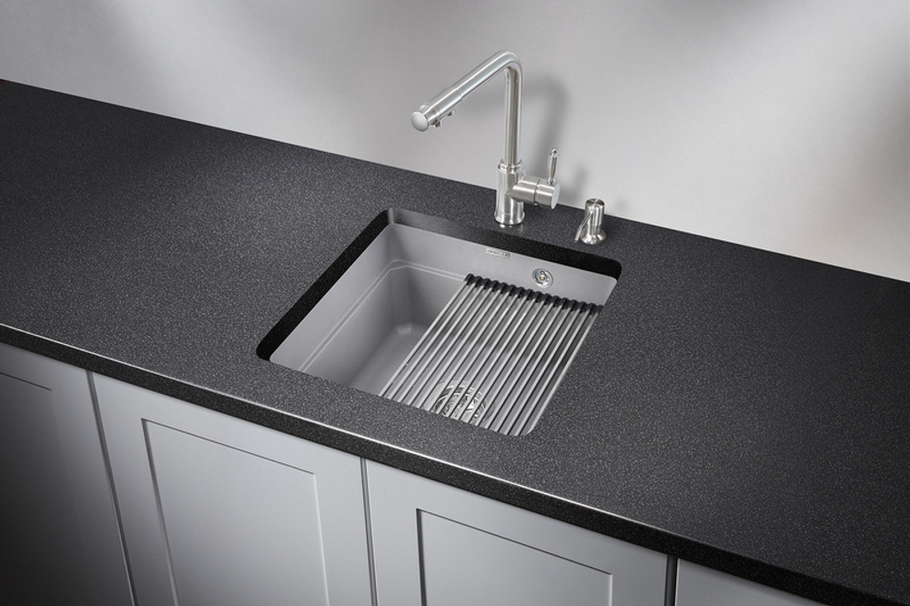 Granula KS-4501U, АЛЮМИНИУМ, кухонная мойка, кварц