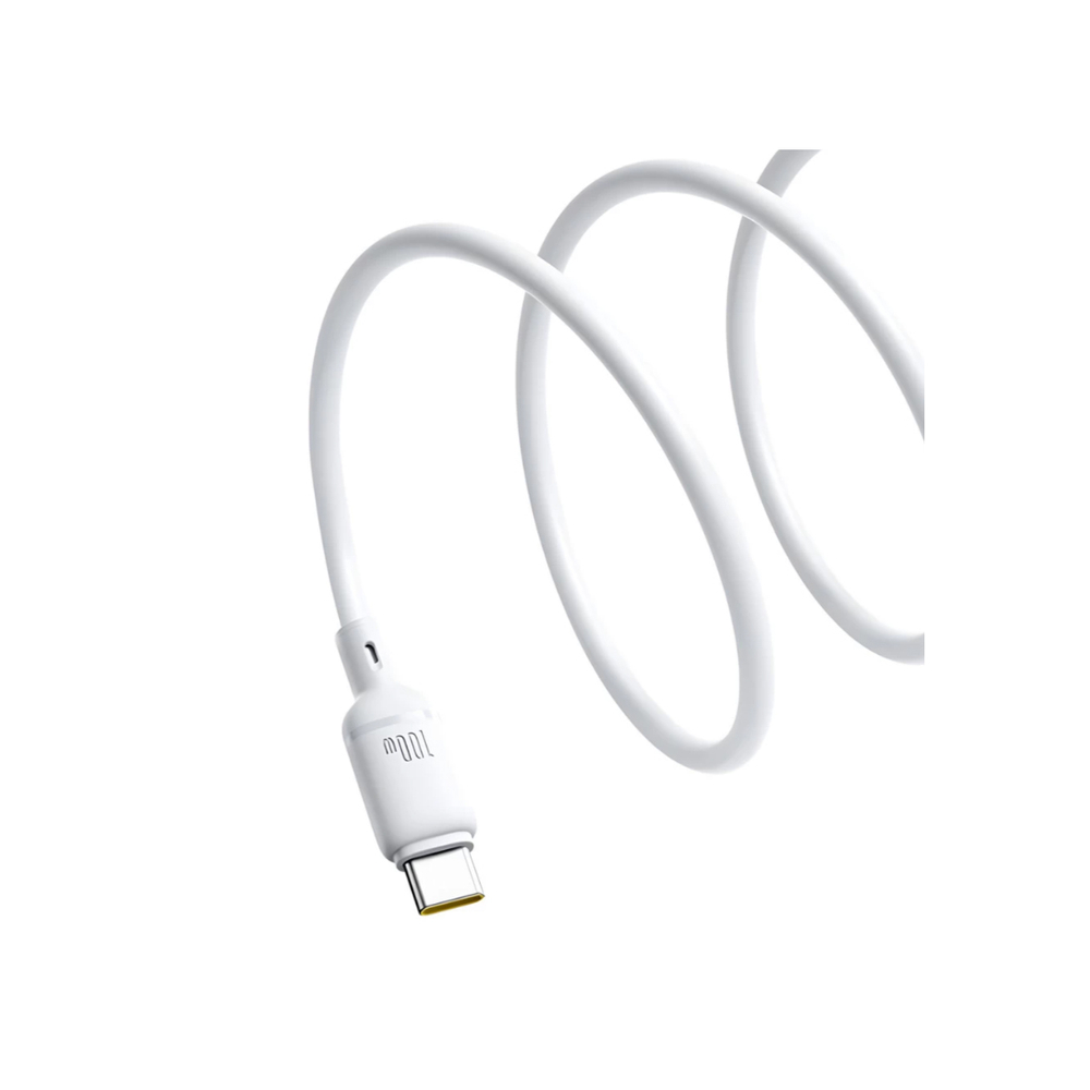 Интерфейсный кабель Baseus Silky Series USB to Type-C 100W 2m White (P10377703213-01)
