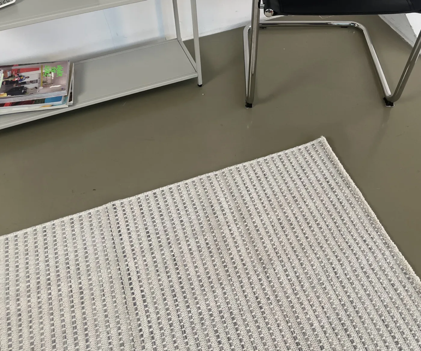 Коврик текстильный белый