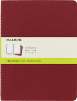 Блокнот Moleskine Cahier Journal CH123 XLarge 190х250мм 120стр. нелинованный клюквенный (3шт)