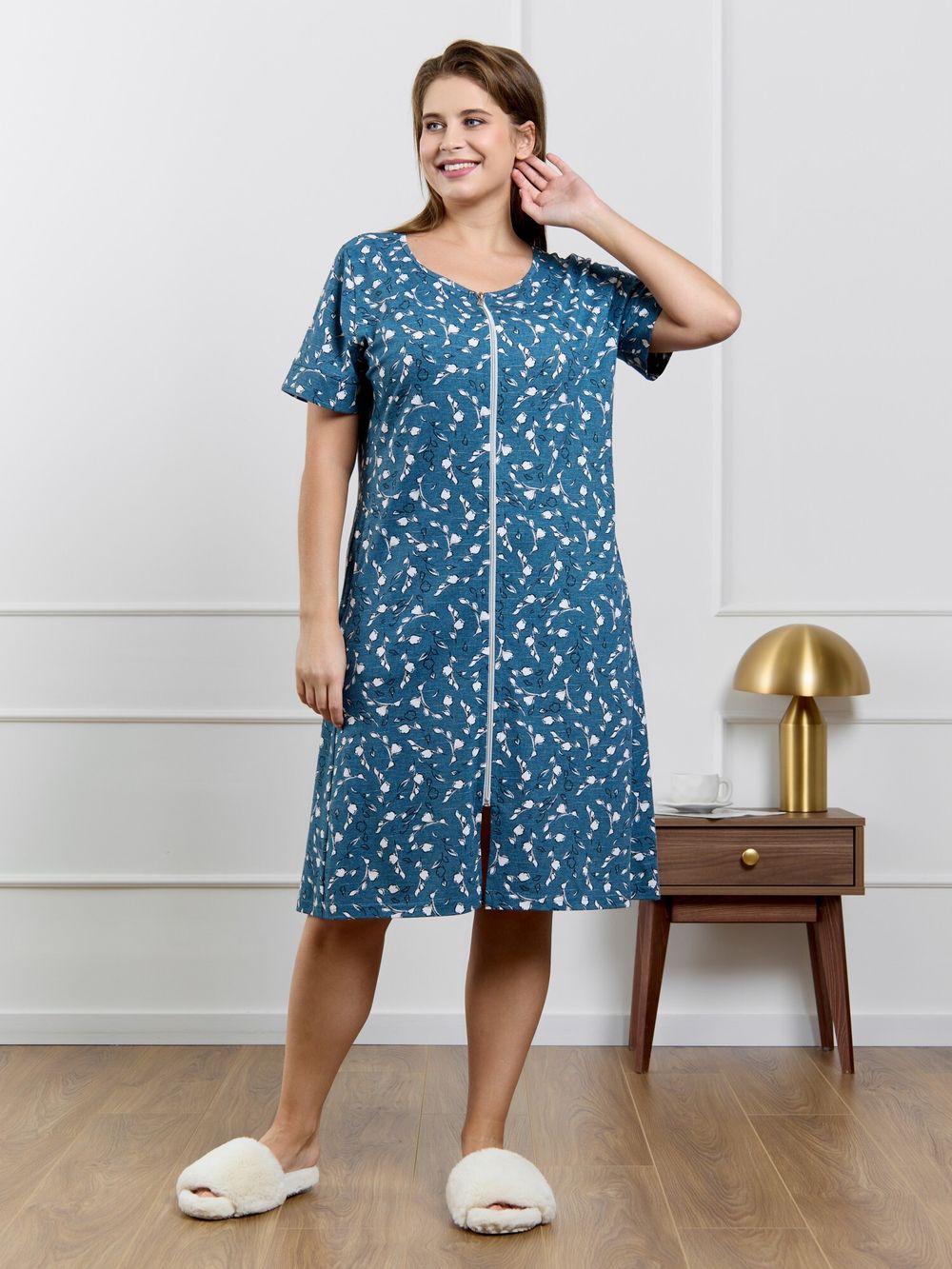 Халат Элит Виотекс ИНДИГО