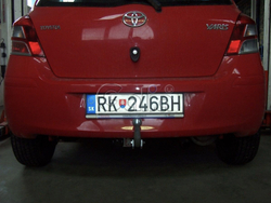 Фаркоп оцинкованный Galia T057A для Toyota Yaris 2005-2014(паспорт и сертификат в комплекте)(без электрики)