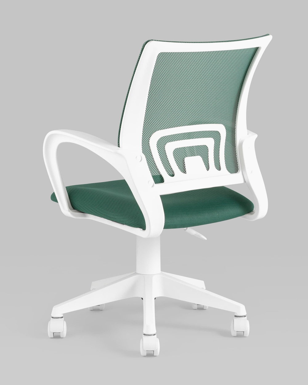 Кресло офисное TopChairs ST-BASIC-W зеленый крестовина пластик белый