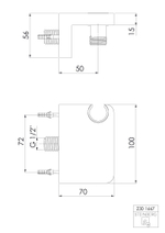 Steinberg Серия 230 Настенный держатель с интегрир. подсоединением шланга, хром 230 1667