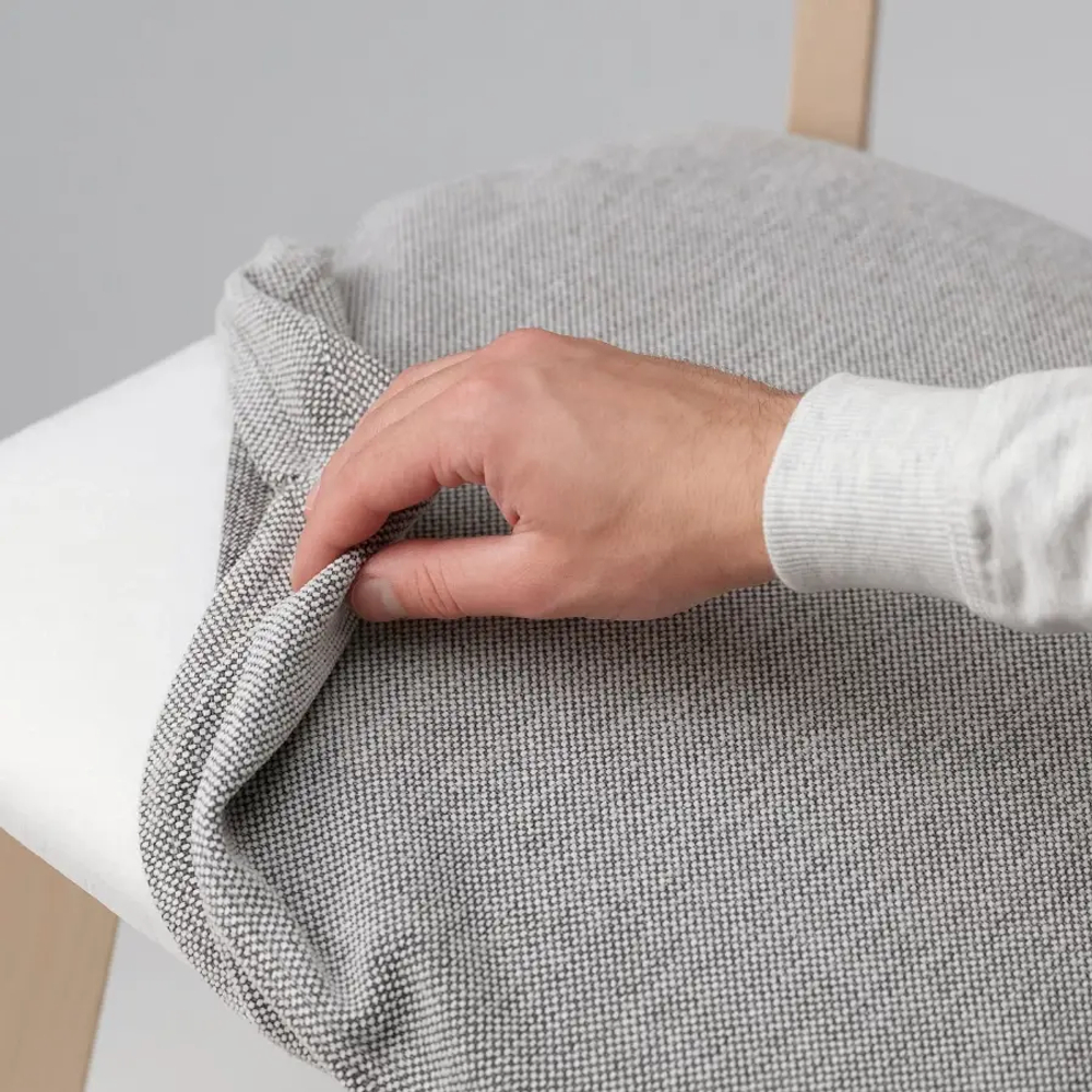 Стул - LISABO IKEA/ ЛИСАБО ИКЕА, серый/ под беленый дуб